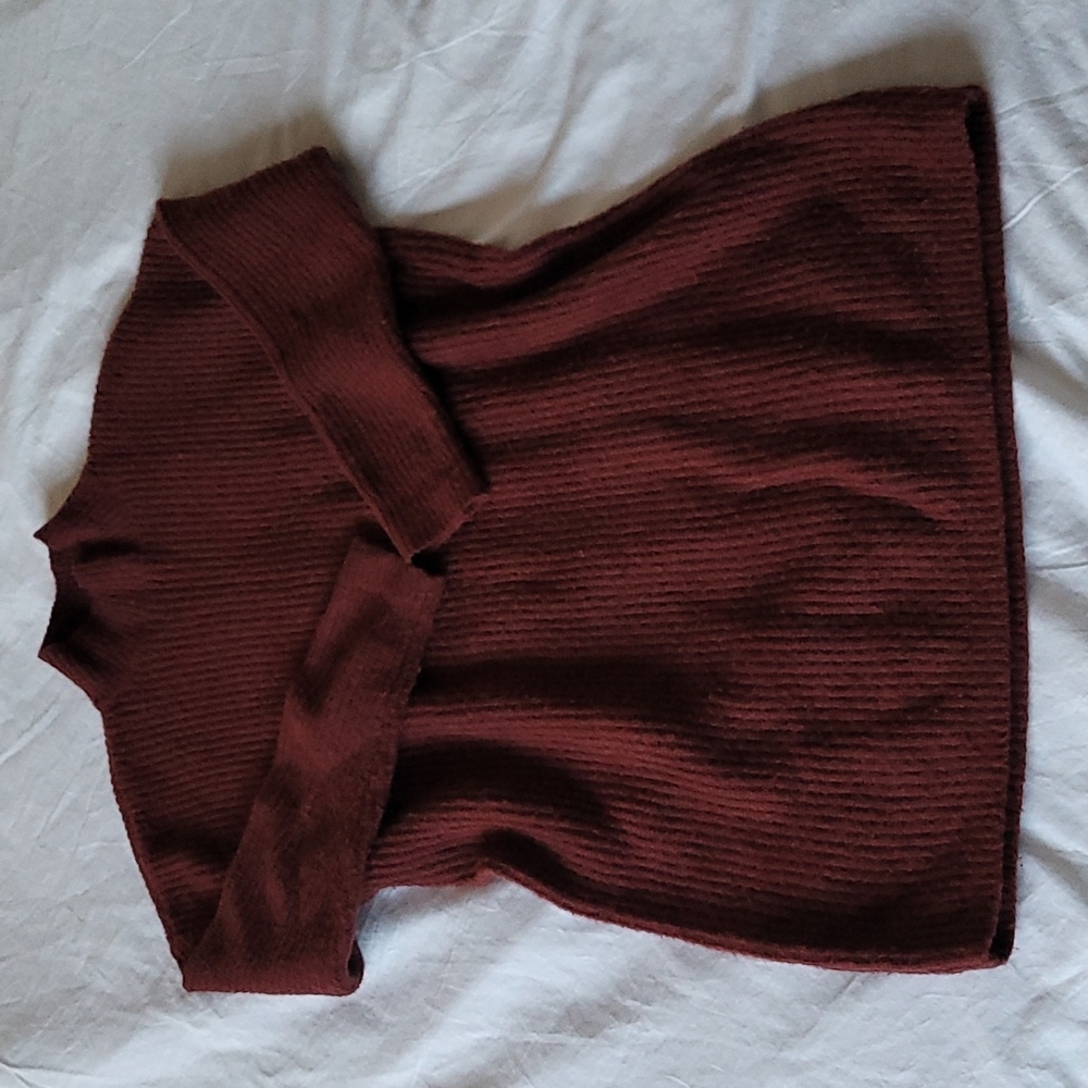 F21 Burgundy Sweater